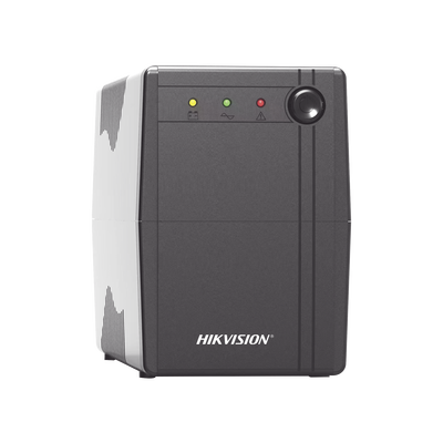 UPS HIKVISION DS-UPS600-X de 600 VA / 360W / Protección Contra Sobrecarga y Descarga / Entrada y Salida 120 VCA / 6 Tomas NEMA 5-15R (4 con Respaldo y 2 sin Respaldo)