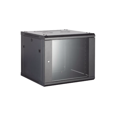 Gabinete HIKVISION DS-XS6404-S/B para Montaje en Pared - Piso / Puerta de Cristal Templado / Cuerpo Fijo / 4 Unidades de Rack / 19" / Fabricado en Acero - Image 2