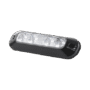 Luz perimetral, 4 LEDs Ultra Brillantes, color Rojo / Azul