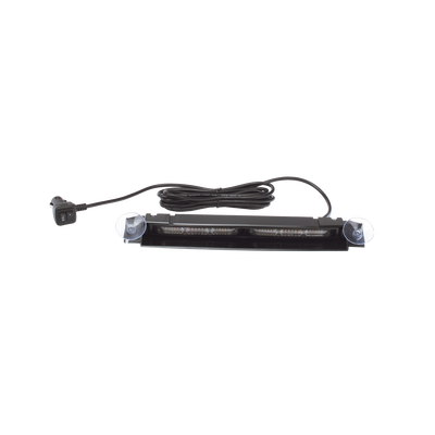 Luz de Visera, 12-24 Vcc con enchufe vehicular, doble cabezal, dual color, ámbar/blanco