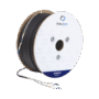 Carrete de Fibra Óptica Monomodo con conectores LC-LC Duplex, Reforzada con Kevlar, de 300 metros, Para instalaciones subterráneas por tubería