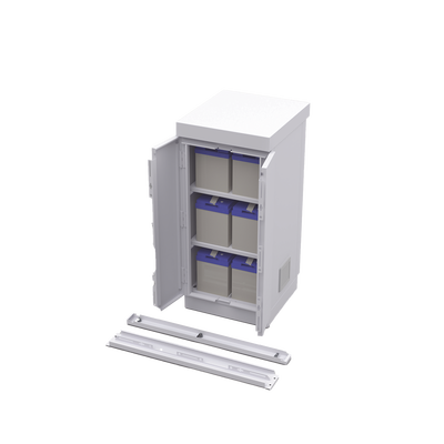 Gabinete de Seguridad de Lámina Galvanizada  para Almacenamiento de Baterías (Hasta 6 baterías PL110D12). - Image 6