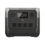 EcoFlow River 2 Pro | Estación de Energía Portátil 768Wh Litio LFP / 4 AC 800W (Max. 1600W) / 1 USB-C 100W / 3 USB -A 12W / Cargador de Coche 10A, 126W Max. / Conectividad WiFi y Bluetooth (App) / Carga Solar 220W Max.