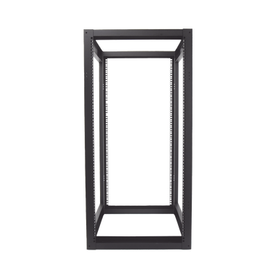 Rack Estándar 19″ de 4 Postes, Acero, 24 Unidades, Profundidad Ajustable.