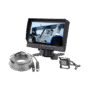 Sistema Profesional de Cámara de Reversa y Monitor Alámbrico para Vehículos de Trabajo y Montacargas