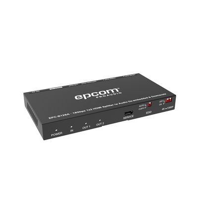 Splitter HDMI 1x2 | 4K@60Hz | Extractor EPCOM PROAUDIO EPC-B12SA de Audio | Down Scaler | HDR 4:4:4 | EDID | 18Gbps - Image 6