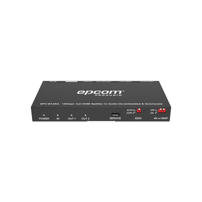 Splitter HDMI 1x2 | 4K@60Hz | Extractor EPCOM PROAUDIO EPC-B12SA de Audio | Down Scaler | HDR 4:4:4 | EDID | 18Gbps - Image 2