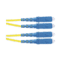 Jumper de Fibra Optica Monomodo 9/125 OS2, SC-SC Duplex, OFNR (Riser), Color Amarillo, 2 Metros