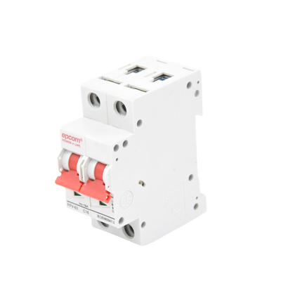 Protección Térmica/ Interruptor 2P, 16A, Corriente Directa 800 Vcc para Aplicación Fotovoltaica Montaje Riel DIN