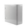 Gabinete de Acero, Nema 4 -IP 66 de 60 x 60 x 25 cm con Platina y certificado UL.
