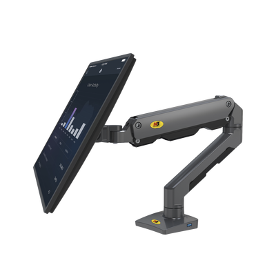 Montaje NB-EPCOM G60NB de Escritorio Articulado para Monitores de 27-45" / Soporta hasta 15 kg / Vesa 75 x 75 / 100 x 100 / Acero / Giro: 360° - Image 6