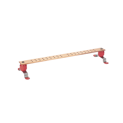 Barra de Conexión a Tierra StructuredGround™ para Telecomunicaciones y Centro de Datos, de 1/4″ Grosor X 2″ Ancho X 24″ Largo.