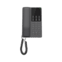 Teléfono IP Hotelero Wi-Fi, 2 líneas SIP con 2 cuentas, codec Opus, IPV4/IPV6, color negro, con gestión en la nube GDMS