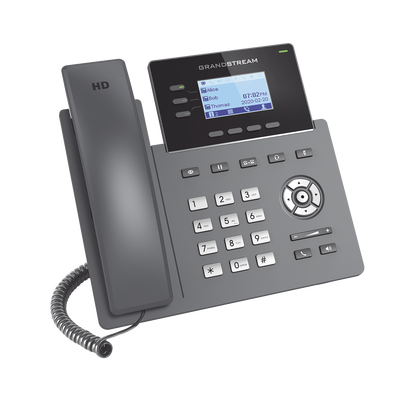 Teléfono IP Grado Operador, 3 líneas SIP con 6 cuentas, puertos Gigabit, codec Opus, IPV4/IPV6 con gestión en la nube GDMS - Image 3