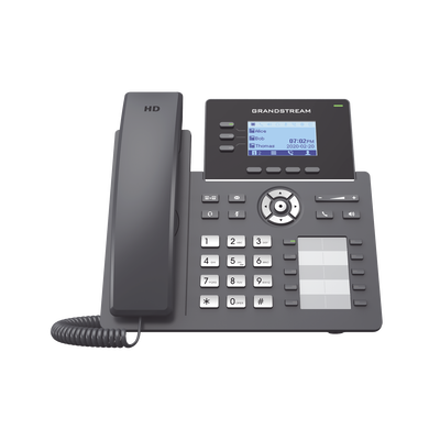 Teléfono IP Grado Operador, 3 líneas SIP con 6 cuentas, 10 botones BLF, puertos Gigabit, codec Opus, IPV4/IPV6 con gestión en la nube GDMS - Image 2