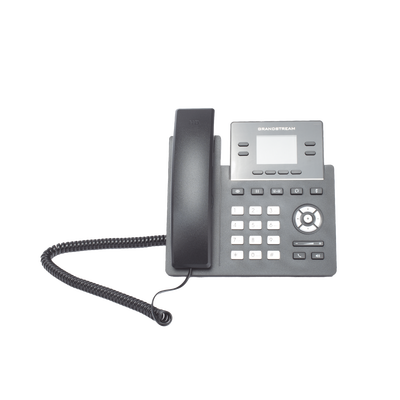 Teléfono IP Grado Operador, 4 líneas SIP con 2 cuentas, puertos Gigabit PoE, pantalla a color 2.4″, codec Opus, IPV4/IPV6 con gestión en la nube GDMS
