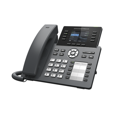 Teléfono IP Wi-Fi, Grado Operador, 8 líneas SIP con 4 cuentas, pantalla a color 2.8″, puertos Gigabit, Bluetooth, PoE, codec Opus, IPV4/IPV6 con gestión en la nube GDMS