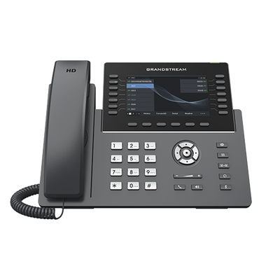 Teléfono IP Wi-Fi, Grado Operador, 14 líneas SIP con 6 cuentas, pantalla LCD  5", puertos Gigabit, Bluetooth, PoE, codec Opus, IPV4/IPV6 con gestión en la nube GDMS - Image 3