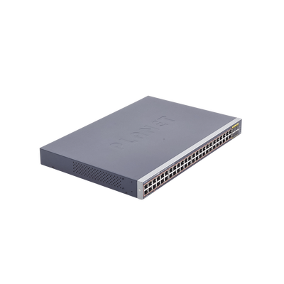 Switch Administrable PLANET GS-4210-48P4S de 48-Puertos 10/100/1000T 802.3at PoE + 4-Puertos 100/1000BASE-X SFP / 440W - Image 4