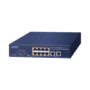 Switch de Escritorio No Administrable / 8 Puertos 10/100/1000T PoE+ 802.3at / 2 Puertos Uplink 10/100/1000T / Presupuesto PoE 120 Watts / Modos Estándar, VLAN y Extend / Distancia Extendida 250 mts / Rackeable