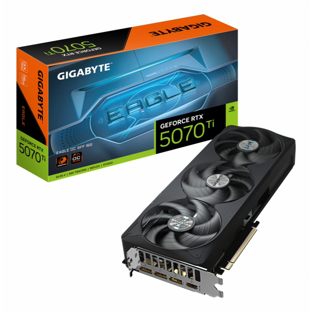 VGA GIGABYTE GEFORCE RTX 5070 TI EAGLE OC SFF 16G GDDR7 7680×4320 3DP 1HDMI GV N507TEAGLE OC 16GD