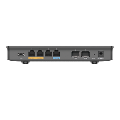 Router Gigabit VPN / Balanceador GRANDSTREAM GWN7002 de cargas / 30,000 sesiones NAT / 4 puertos 10/100/1000 Mbps + 2 puertos SFP (WAN/LAN) / 1 puerto entrada PoE(af/at) / 2 puertos salida PoE (af/at) / Compatible con GWN Cloud. - Image 3