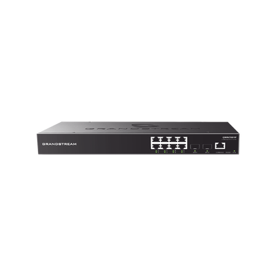 Switch PoE+ Gigabit Administrable / 8 puertos 10/100/1000 Mbps + 2 Puertos SFP Uplink / Hasta 120W / Compatible GRANDSTREAM GWN7801P con GWN Cloud.