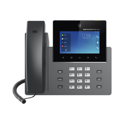 Teléfono IP Android 11, 16 líneas SIP con 12 cuentas, pantalla táctil  5", puertos Gigabit, Wi-Fi, Bluetooth, PoE, codec Opus, IPV4/IPV6 con gestión en la nube GDMS - Image 2