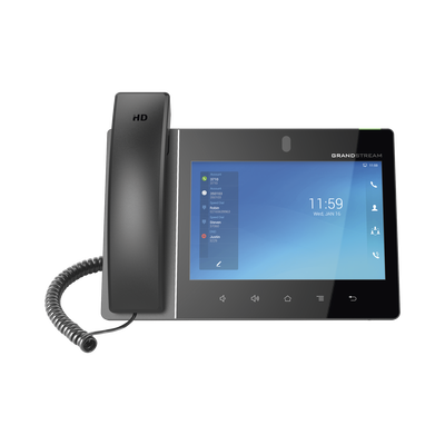 Teléfono IP Android 11, 16 líneas SIP con 16 cuentas, pantalla táctil  8″, puertos Gigabit, Wi-Fi, Bluetooth, PoE, codec Opus, IPV4/IPV6 con gestión en la nube GDMS