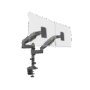 Montaje de Escritorio articulado para 2 monitores de 17 a 27" /  Soporta hasta 9kg por monitor / Vesa 75 x 75 / 100 x 100 / Acero / Rotación: 360°