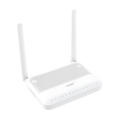 ONU GPON WiFi 2.4/5 GHz MIMO 2×2, 4 puertos Gigabit + 1 POTS + USB, conector SC/UPC