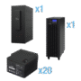 UPS Trifásico de 30 kVA/27 kW, Topología Online Doble Conversión, Voltaje de 208/220 Vca de L-L, Respaldo de 5 Minutos al 100% de Carga, Incluye Módulo y Banco de Baterías