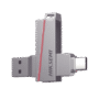 Memoria USB Dual de 128 GB / USB-C y USB-A / Transferencia de Alta Velocidad / Metálica / Compatible con Dispositivos Móviles, Windows, Mac y Linux