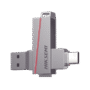 Memoria USB Dual de 256 GB / USB-C y USB-A / Transferencia de Alta Velocidad / Metálica / Compatible con Dispositivos Móviles, Windows, Mac y Linux