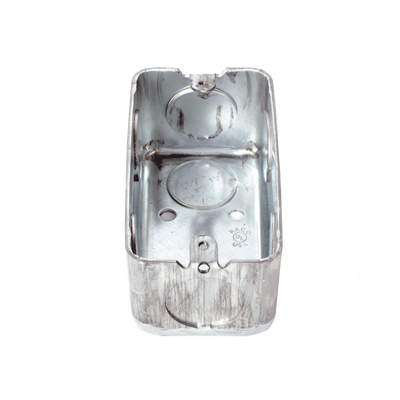 Caja (Chalupa) 4×2″ / Profundidad 1-7/8″ / 7 Entradas RACO HUB-663 de 3/4″ / Troquelada.