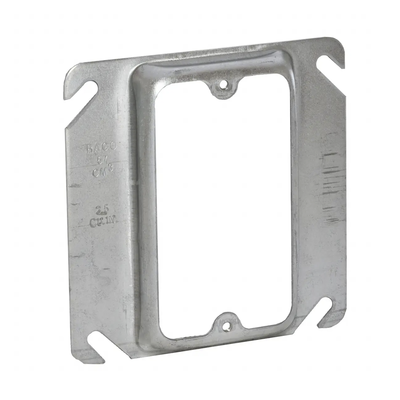 Sobretapa Cuadrada Galvanizada RACO HUB-772 de 4″, realce de 1/2″.