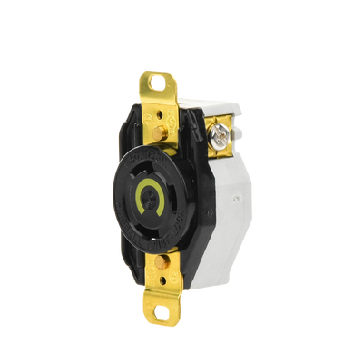 Receptáculo de Media Vuelta Industrial 30 A 125 V CA 2 Polos 3 Hilos (Nema L5-30R) Color Negro. - Image 5