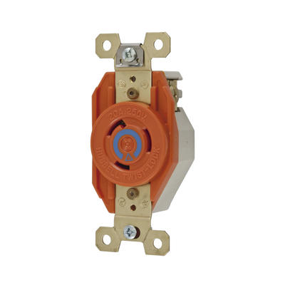 Receptáculo Sencillo de Media Vuelta/ 20 A 250 V CA / 2 Polos 3 Hilos / Nema L6-20R. - Image 2