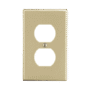 Placa de Pared para Contacto Duplex Color Marfil.