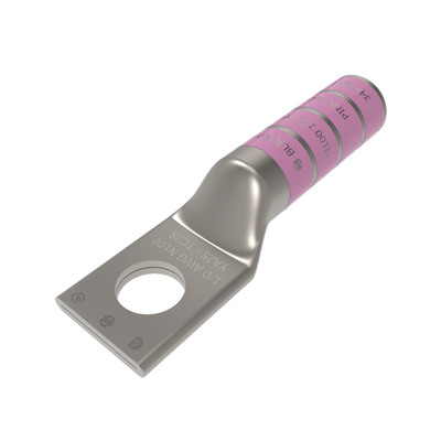 Zapata Terminal de Barril Largo para Tornillo de 5/16″ y Calibre 1/0 AWG.