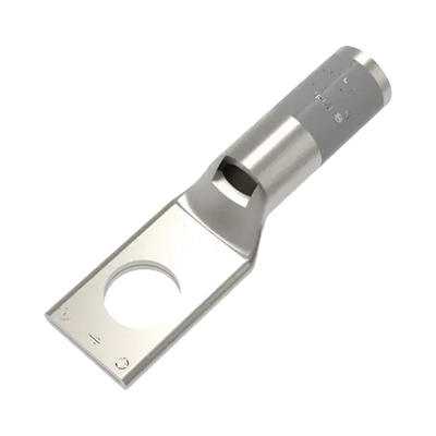 Zapata Terminal de Compresión BURNDY para Tornillo de 1/4″ y Calibre 4 AWG / Barril Estándar.