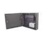 Controlador de acceso / 4 PUERTAS / Biometría Integrada / Hasta 3,000 Huellas / 30,000 Tarjetas / Incluye Gabinete y Fuente de Alimentación 12Vcc/5A compatible con ZKACCESS 3.5