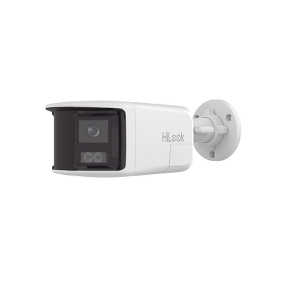 [Dual Light] Bala IP 8 Megapixel / Imagen Panorámica 180°/ PoE / Micrófono y Bocina Integrado / Exterior IP67 / Audio Bidireccional / Alarma Visual y Auditiva Integrada / Smart Supplement Light / Micro SD 512 GB