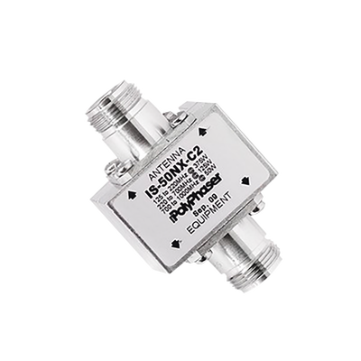 Protector Coaxial RF de CD Para 125 – 1000 MHz Con Ceja lateral y Conectores N Hembra en Ambos Lados, 50 Ω