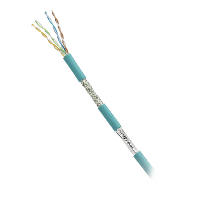 Bobina de Cable Blindado SF/UTP Categoría 5e de 4 pares, Uso Industrial con Resistencia al Aceite y Rayos UV, Multifilar 24/7 (Flexible), Color Azul Cerceta, Bobina de 305m - Image 2
