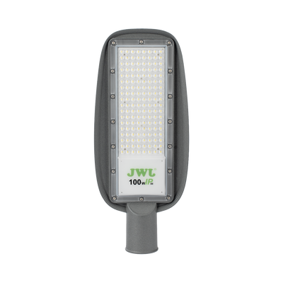 Luminaria LED de 100 W / 100 – 265 V CA~50/60 Hz / Fotocelda / Color Blanco/ Dimensiones 200 x 465 x 78 mm / Ángulo de Luz 135°.