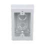 Caja de Pared Superficial, uso Universal con Placas de Pared, Con Cinta Adhesiva, Color Blanco