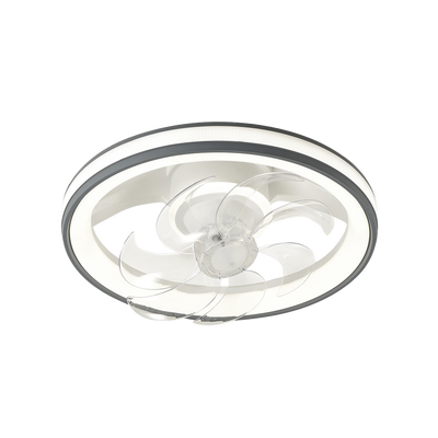 Ventilador de Techo con Luminario LED de  110 V CA 50/60 Hz /  88 W /4500 Lm / 6500 – 4 000 – 2 700 K /3 Tonos de Luz / 500 mm / 6 Velocidades / Dimeable /Color Blanco y Gris.