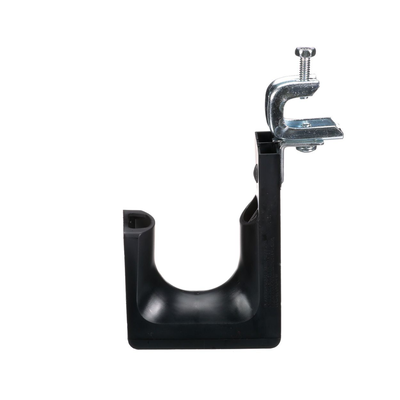 Sujetador STRONGHOLD tipo J (J-Hook), PANDUIT JP2SBC50RB-L20 Con Abrazadera de Tornillo para Montaje, Hasta 46 Cables Cat6, Nylon 6.6, Color Negro, 1 pieza