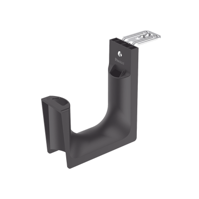 Sujetador STRONGHOLD tipo J (J-Hook), PANDUIT JP4CMB-X20 Con Soporte para Montaje en Techo, Para 180 Cables Cat6, Nylon 6.6, Color Negro, 10 piezas